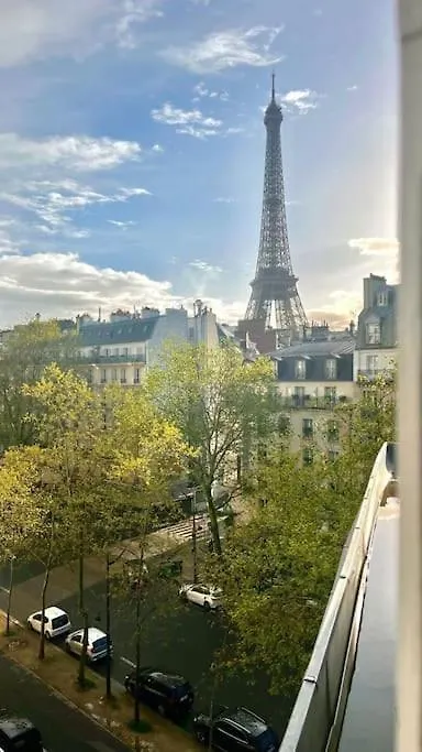 Center Paris Eiffel Tower View Daire Fransa